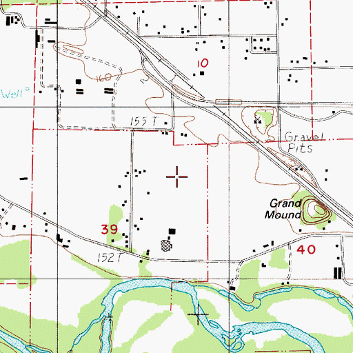 Topographic Map of Rochester High School, WA
