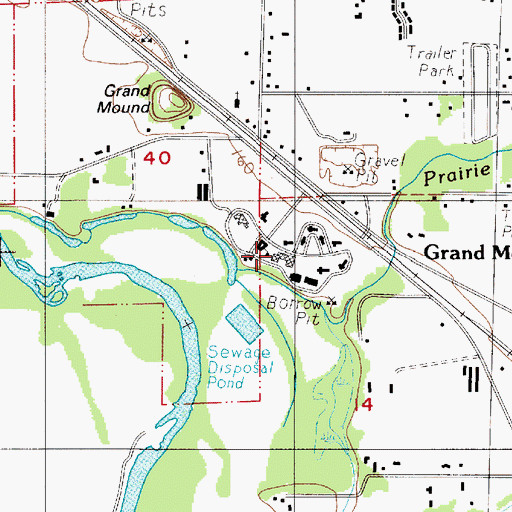 Topographic Map of Rochester Elementary School, WA