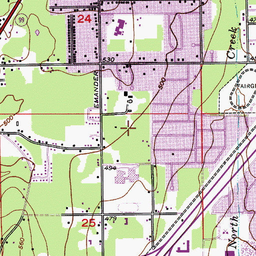 Topographic Map of Discovery Elementary School, WA