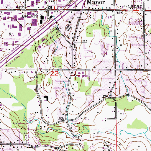 Topographic Map of Hazelwood Elementary School, WA