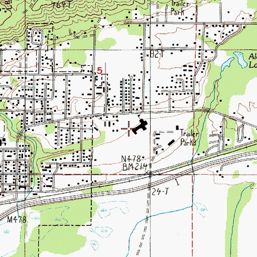 Topographic Map of Beacon Elementary School, WA