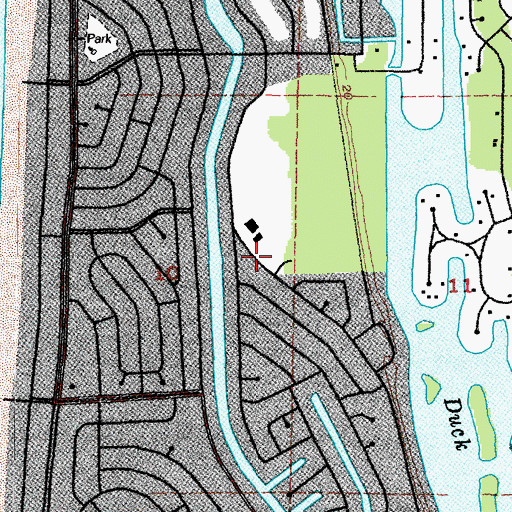 Topographic Map of Ocean Shores Elementary School, WA