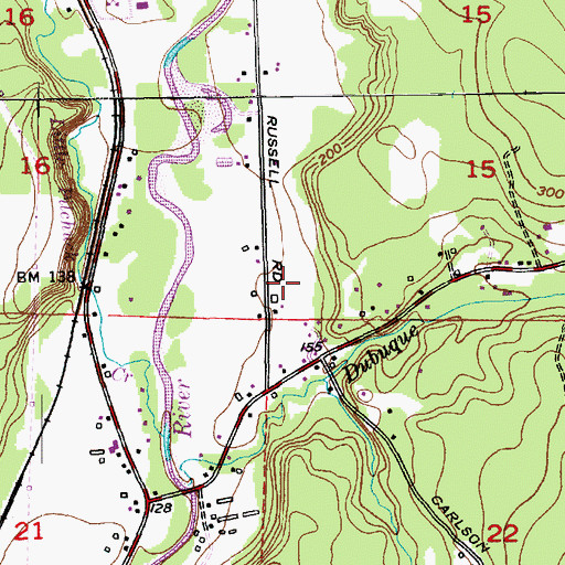 Topographic Map of Machias Elementary School, WA