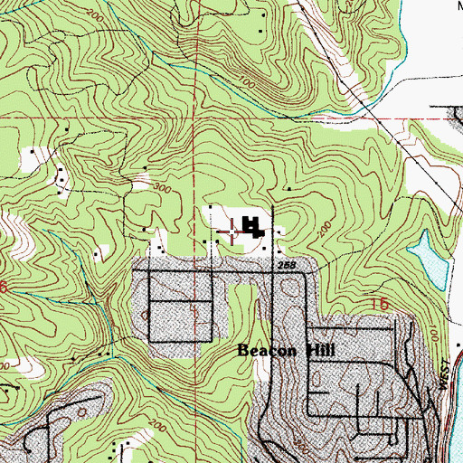 Topographic Map of Beacon Hill Elementary School, WA