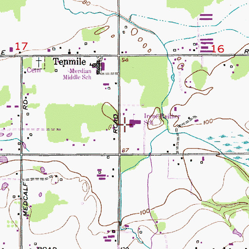 Topographic Map of Irene Reither Primary School, WA