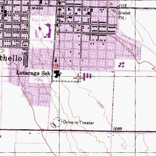 Topographic Map of McFarland Middle School, WA