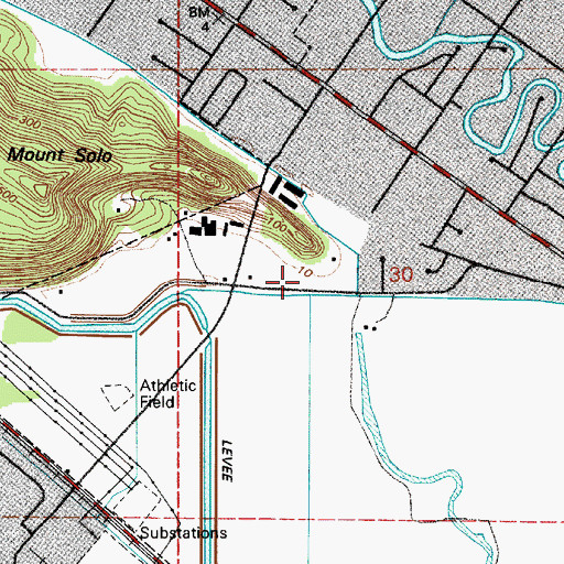 Topographic Map of Natural Alternative High School, WA