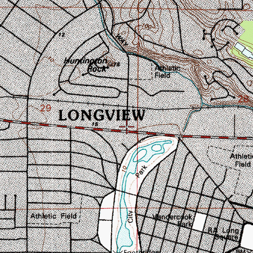 Topographic Map of Three Rivers Christian Elementary - Middle School, WA