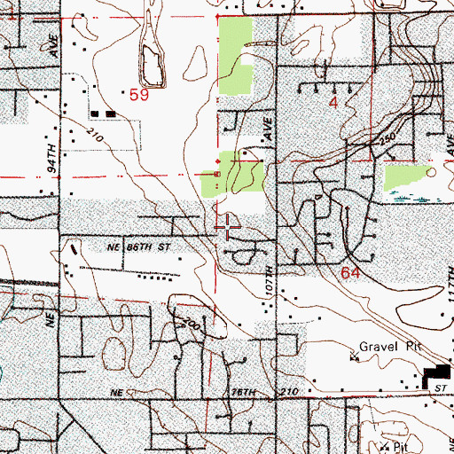 Topographic Map of Silver Star Elementary School, WA