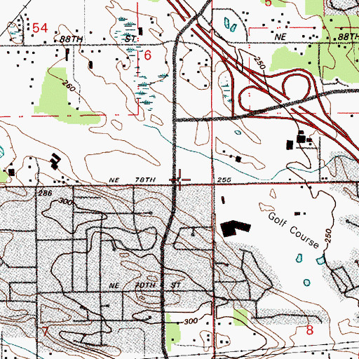 Topographic Map of Cornerstone Christian School, WA