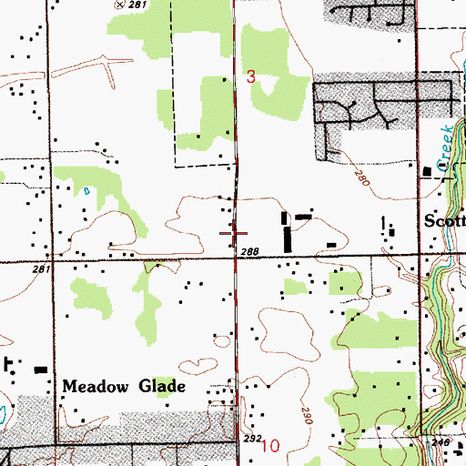 Topographic Map of Maple Grove Elementary School, WA