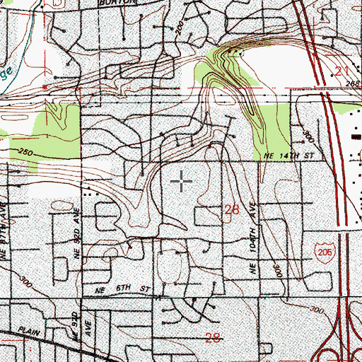 Topographic Map of Marrion Elementary School, WA