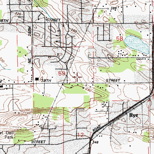 Topographic Map of Kings Way Christian School, WA