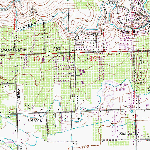 Topographic Map of Apple Valley Elementary School, WA