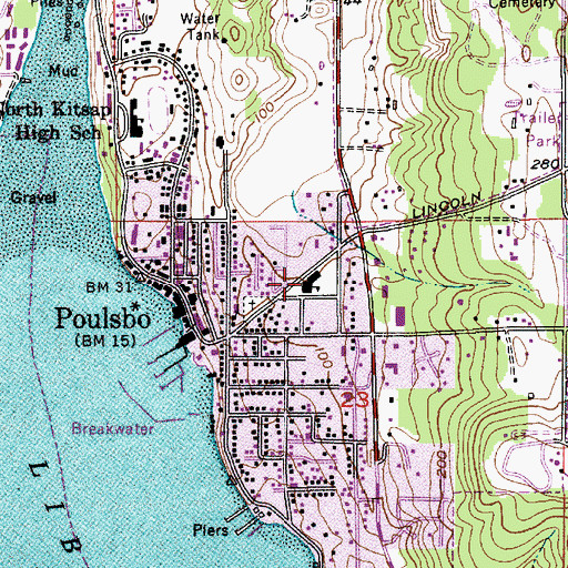 Topographic Map of Gateway Christian Schools, WA