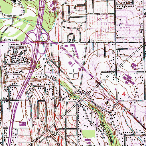 Topographic Map of Lake Forest Park Montessori School, WA