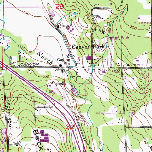 Topographic Map of Whole Earth Montessori, WA