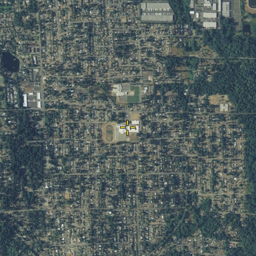 Aerial/Satellite Image of Aviation High School, WA
