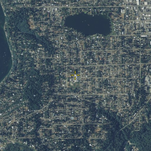 Aerial/Satellite Image of Gregory Heights Elementary School, WA