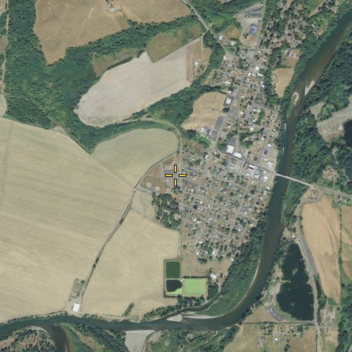 Aerial/Satellite Image of Toledo Elementary School, WA