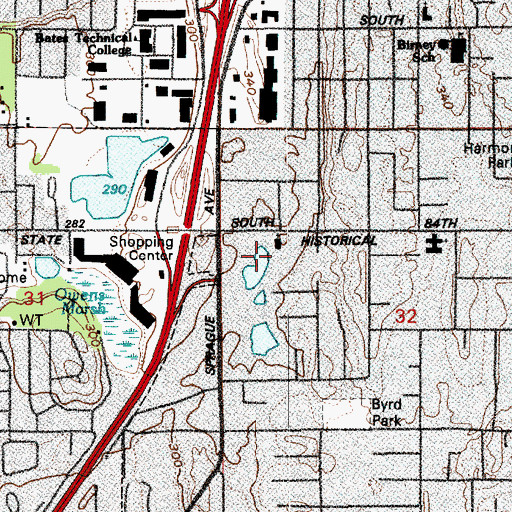 Topographic Map of Puget Sound Christian School, WA