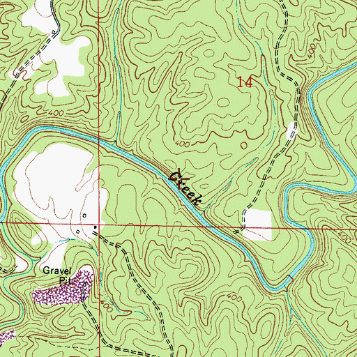 Topographic Map of Cones Mill (historical), AL