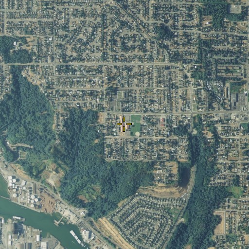 Aerial/Satellite Image of Northeast Tacoma Elementary School, WA
