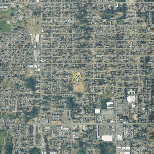 Aerial/Satellite Image of Boze Elementary School, WA