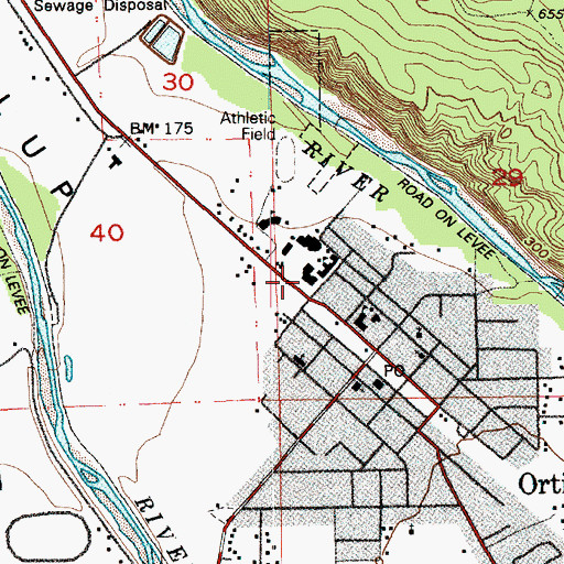 Topographic Map of Orting Primary School, WA