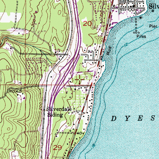 Topographic Map of Christ the King Lutheran School, WA
