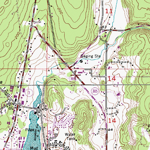 Topographic Map of Poulsbo Elementary School, WA