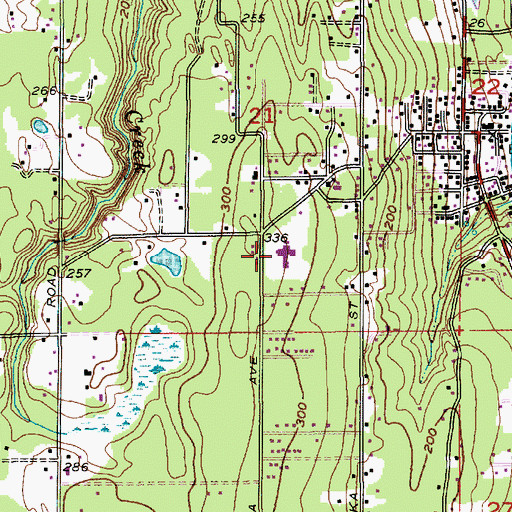 Topographic Map of Manchester Elementary School, WA