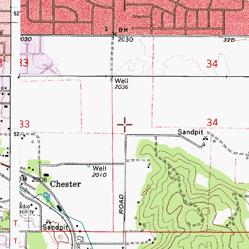 Topographic Map of Horizon Middle School, WA