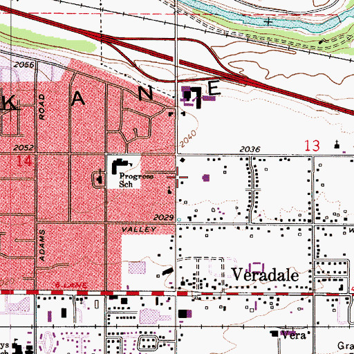 Topographic Map of Pioneer School, WA