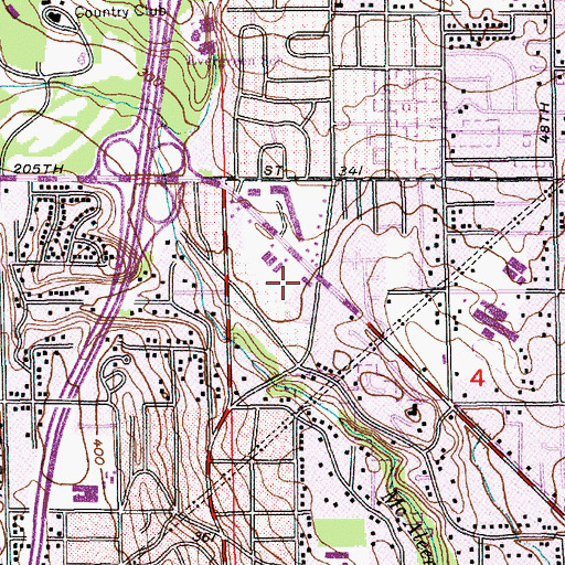 Topographic Map of Lake Forest Park Montessori School, WA