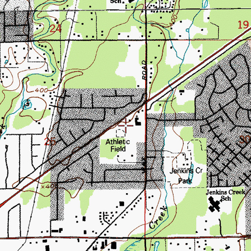 Topographic Map of Faith Academy Christian School, WA