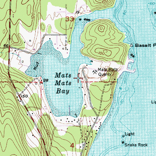 Topographic Map of Burner Point, WA