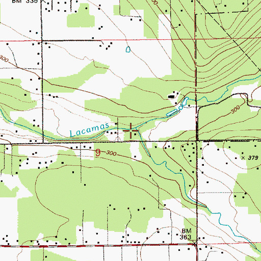 Topographic Map of Matney Creek, WA