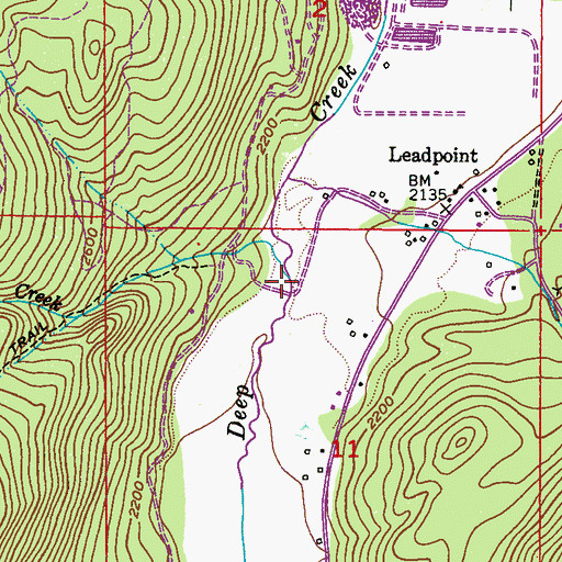 Topographic Map of McKinnon Creek, WA