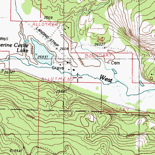 Topographic Map of Aeneas Creek, WA