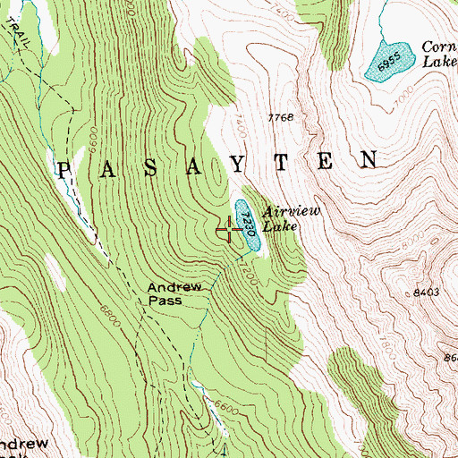 Topographic Map of Airview Lake, WA