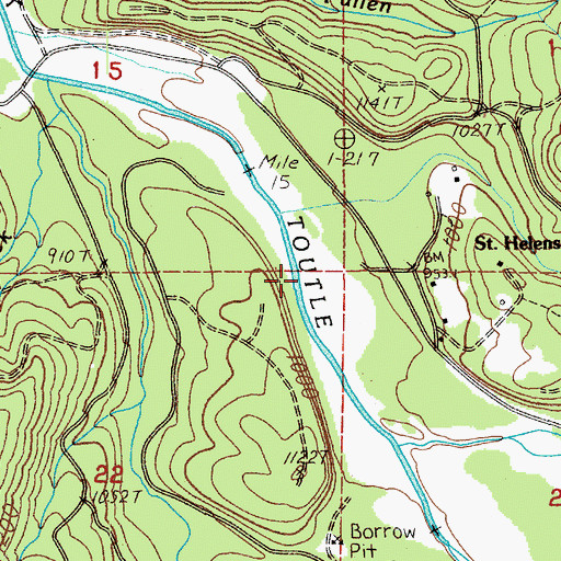 Topographic Map of Al Raught Park, WA