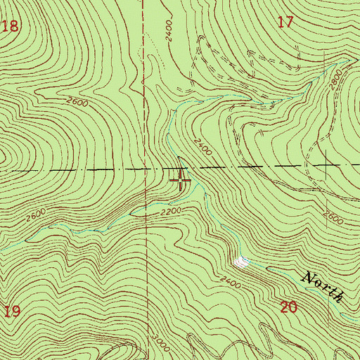 Topographic Map of Alder Creek, WA
