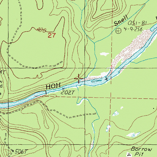 Topographic Map of Alder Creek, WA