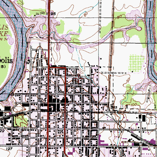 Topographic Map of Christian Baptist Chapel, AL