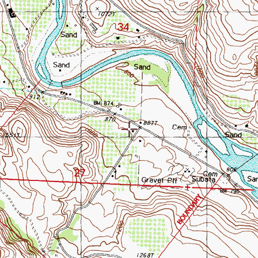 Topographic Map of Alta Coulee, WA
