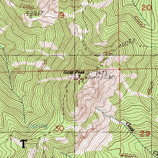Topographic Map of American Ridge, WA