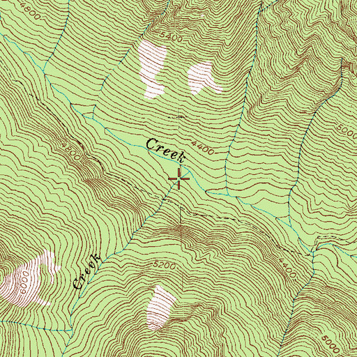 Topographic Map of Amey Creek, WA
