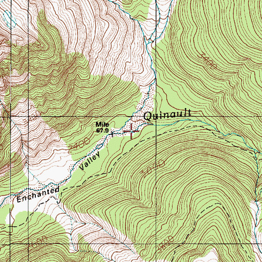 Topographic Map of Anderson Creek, WA