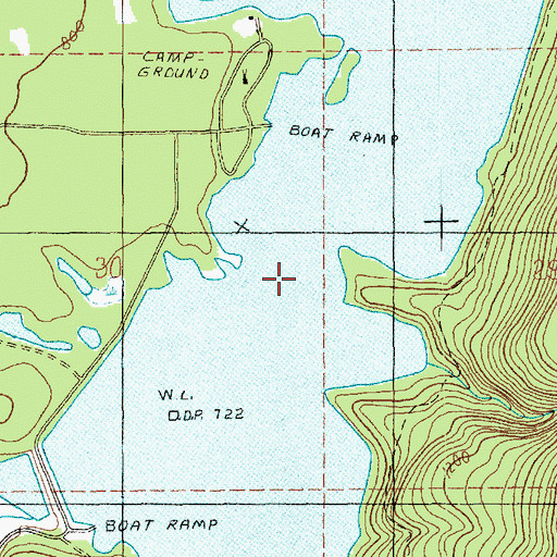 Topographic Map of Anderson Creek, WA